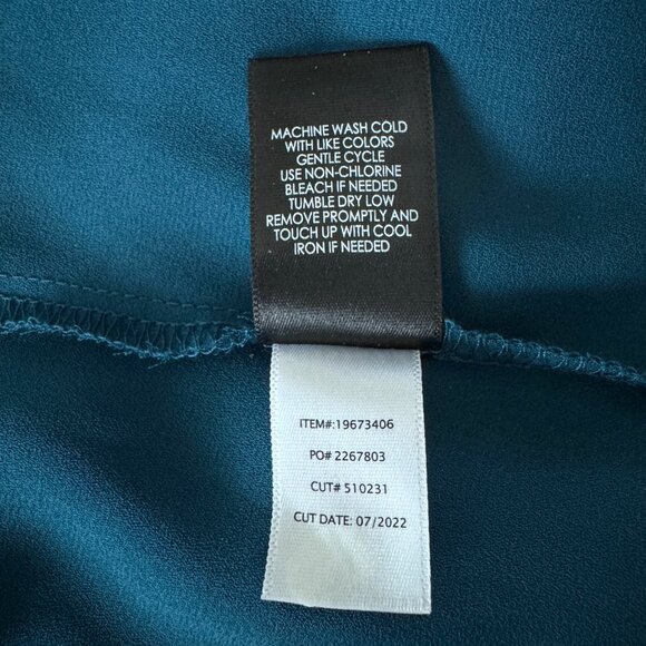 Torrid 4X TEAL Blue Green Harper 3/4 Sleeve Plus Size Top Blouse Tunic Pullover - Picture 13 of 15